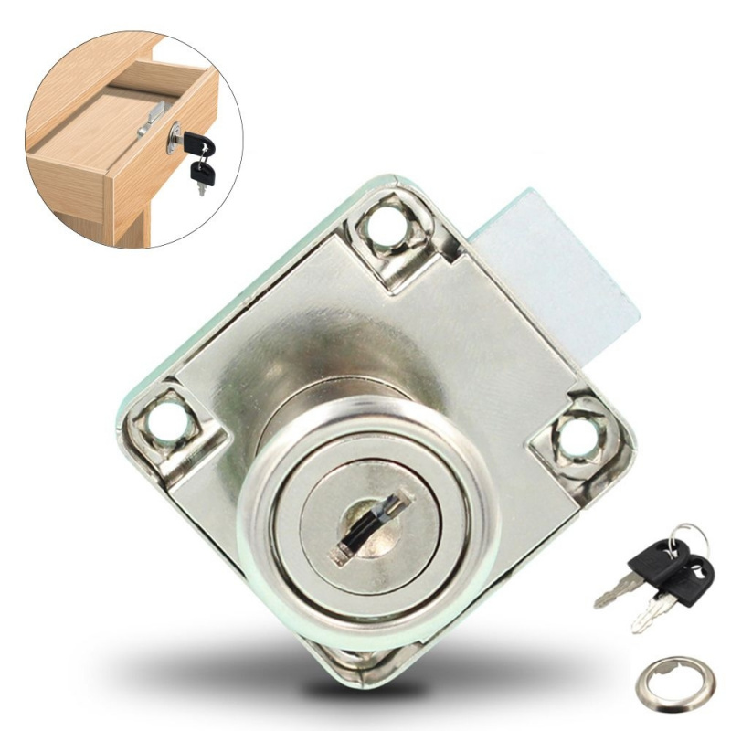 Medicine Cabinet Lock - Zinc Alloy Drawer Lock for Home