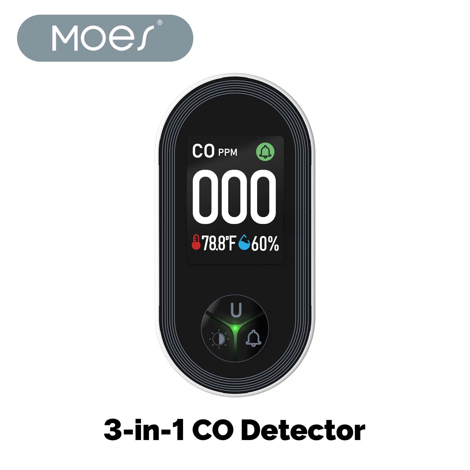 Co Detector Plug - MOES 3in1 Carbon Monoxide Detector Plug-in