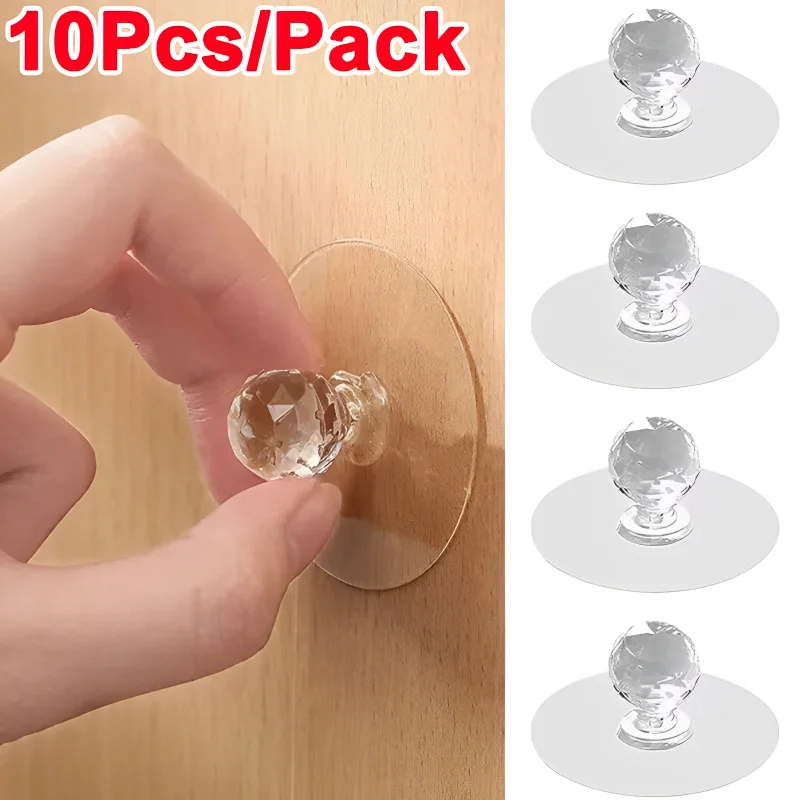 Window Lock Bar - 2/10Pcs Punch-free Drawer Knobs Self-Adhesive Kitchen