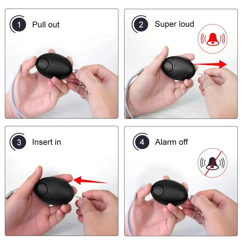 Cheap Self Defense Alarm 120dB - đánh giá và giá Personal Alarm Keychain