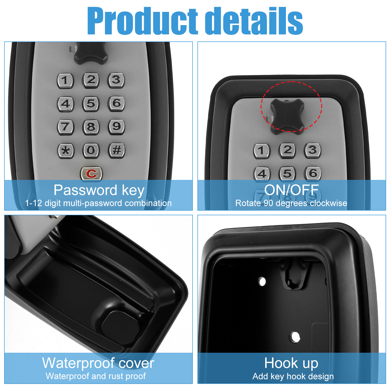 Key Lock Box Wall-Mount Secret - đánh giá và giá Lockbox Key Secure