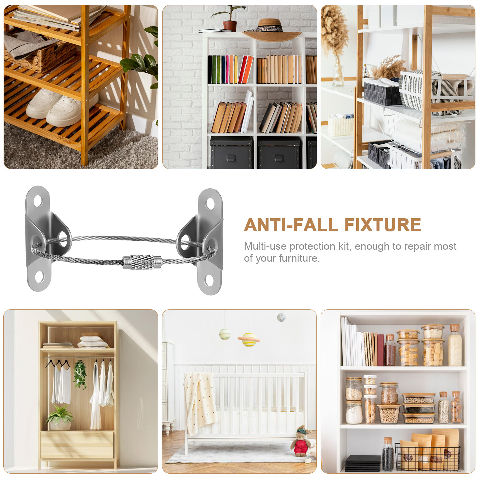 6Sets Furniture Anti Tip Wall  - đánh giá và giá Earthquake Anchor Strap