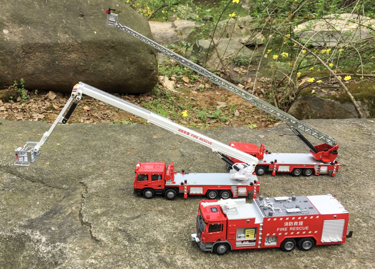 1:50 alloy engineering vehicle - đánh giá và giá Fire Escape Ladder
