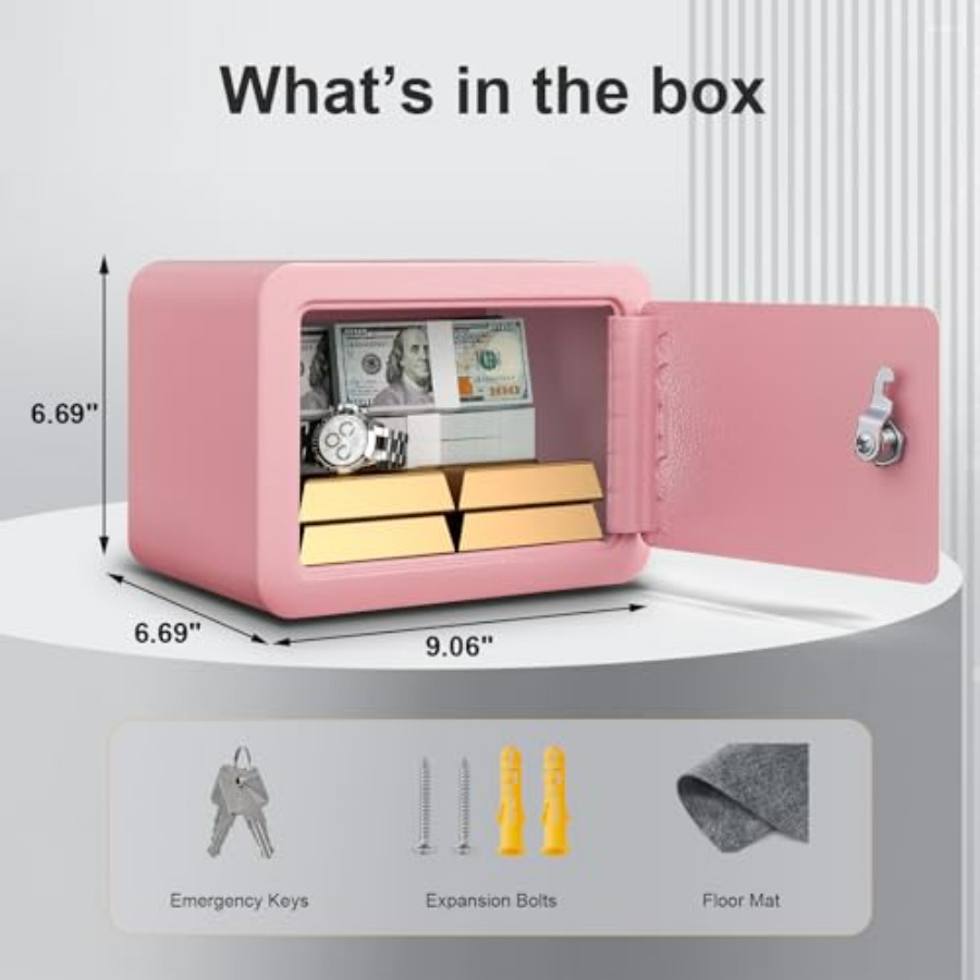 0.23 Cubic Small Safe Box for  - đánh giá và giá Lockbox Key Secure