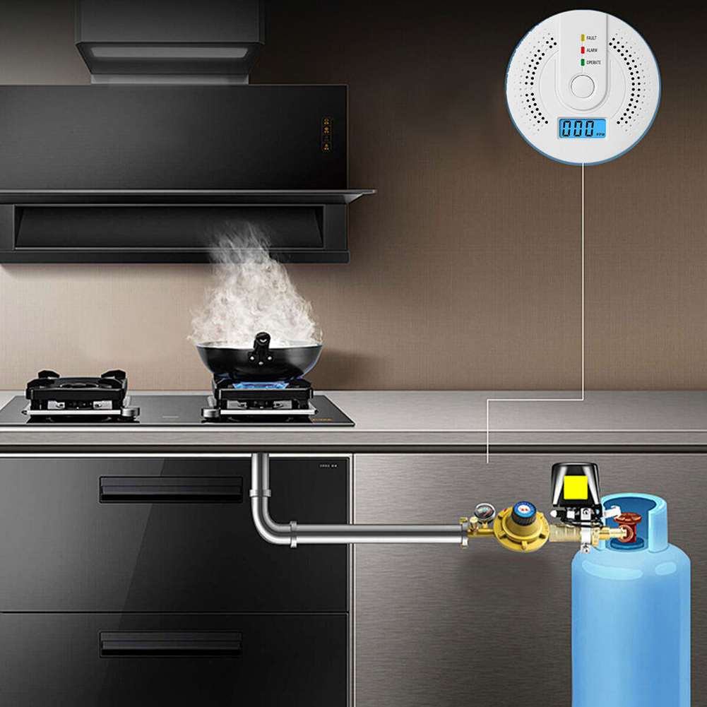 Digital Carbon Monoxide Detect - đánh giá và giá Smoke Detector Interconnected