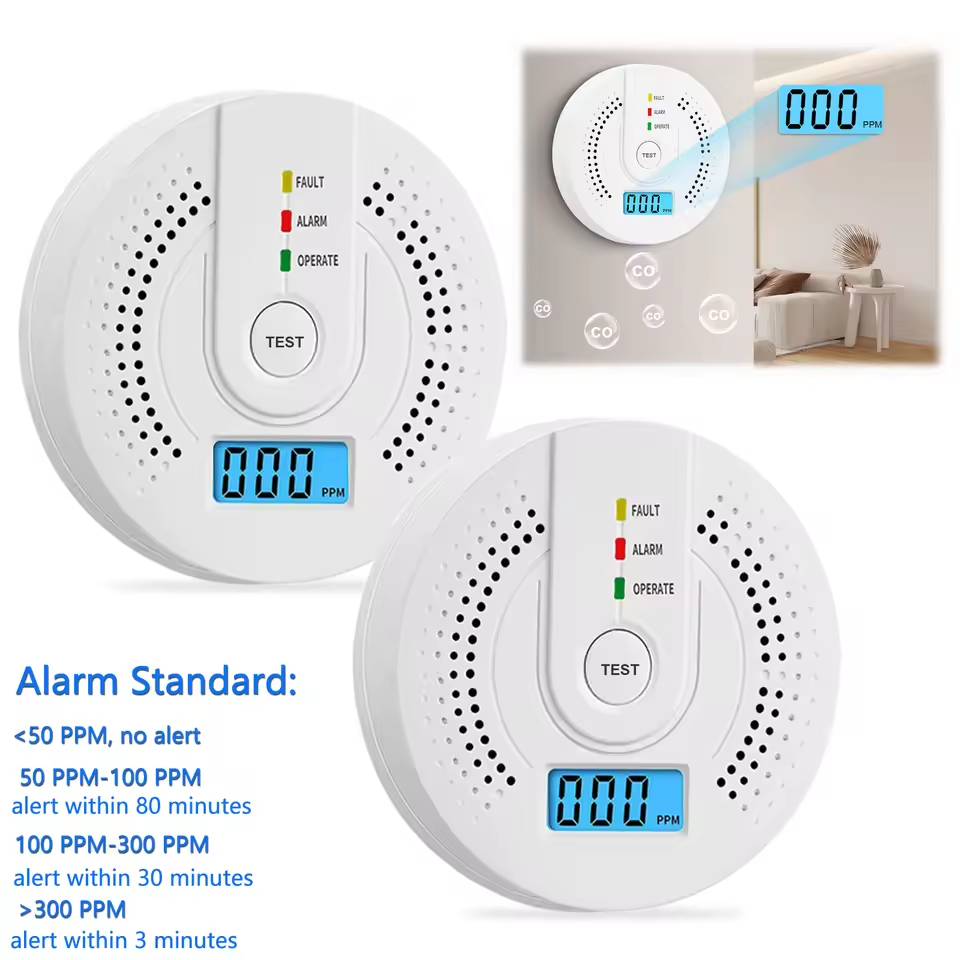 Carbon Monoxide Detector CO Ga - đánh giá và giá Smoke Detector Interconnected