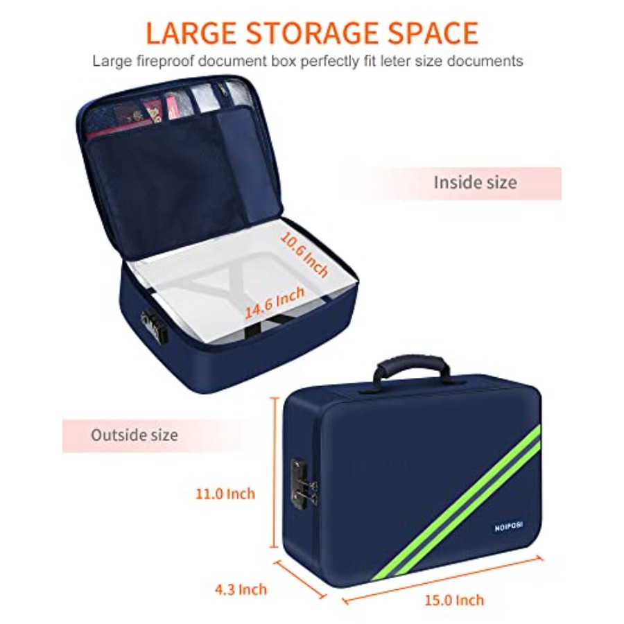Important Document Organizer W - đánh giá và giá Fire Safe Document