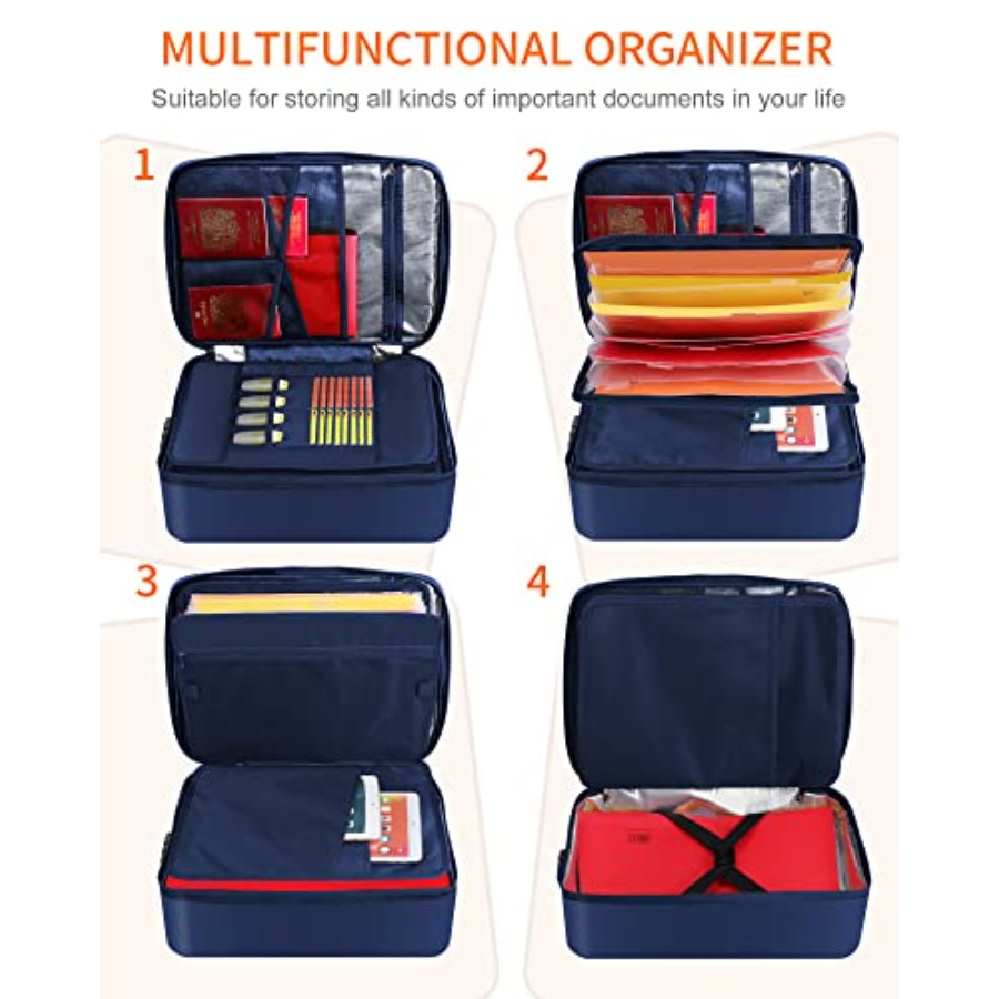 Important Document Organizer W - đánh giá và giá Fire Safe Document