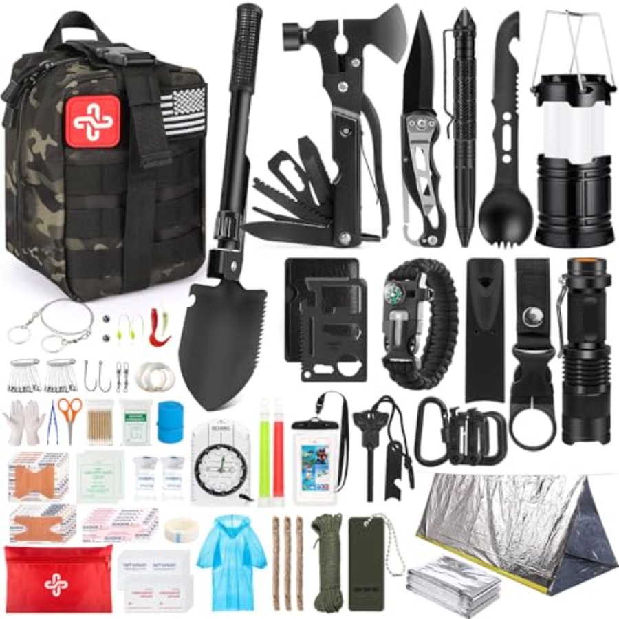 Survival Kit, 250Pcs Survival  - đánh giá và giá First Aid Bag Kit