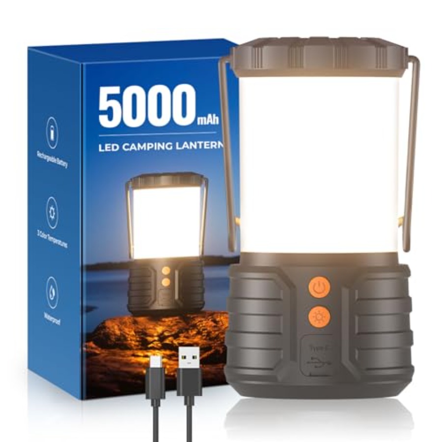 Camping Lantern, 5000mAh Recha - đánh giá và giá Power Outage Light