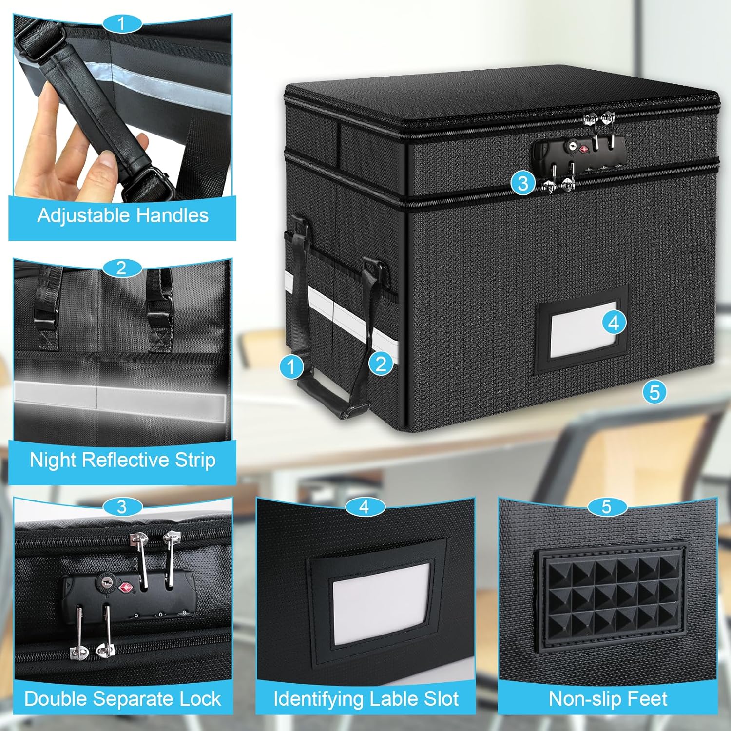 Fireproof Document Box with Lo - đánh giá và giá Fire Safe Document