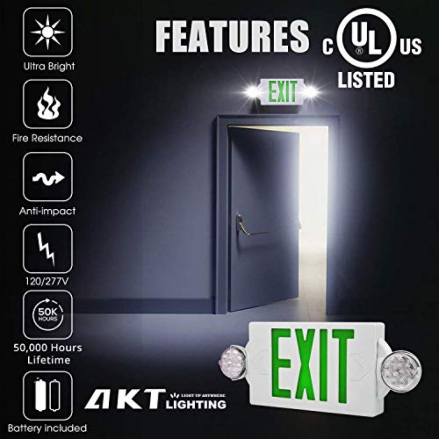 Emergency Exit Light, Adjustab - đánh giá và giá Emergency Exit Sign