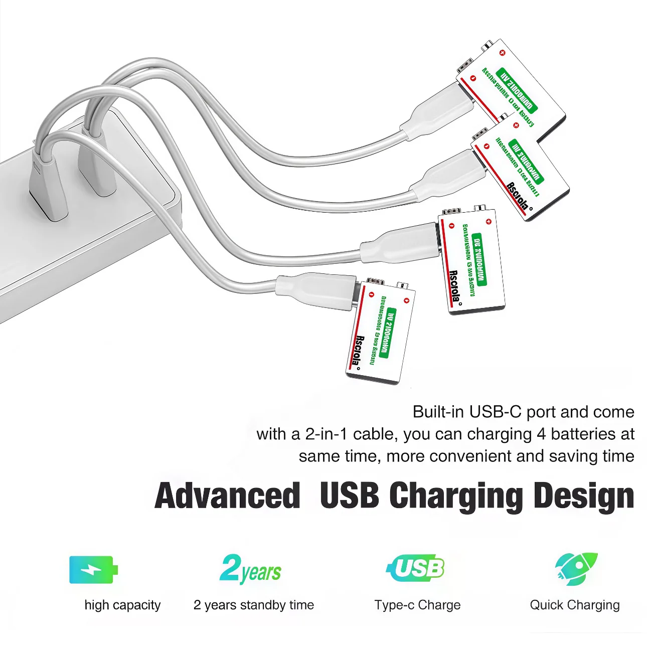 Type-C Rechargeable 9V Lithium - đánh giá và giá Smoke Detector Interconnected
