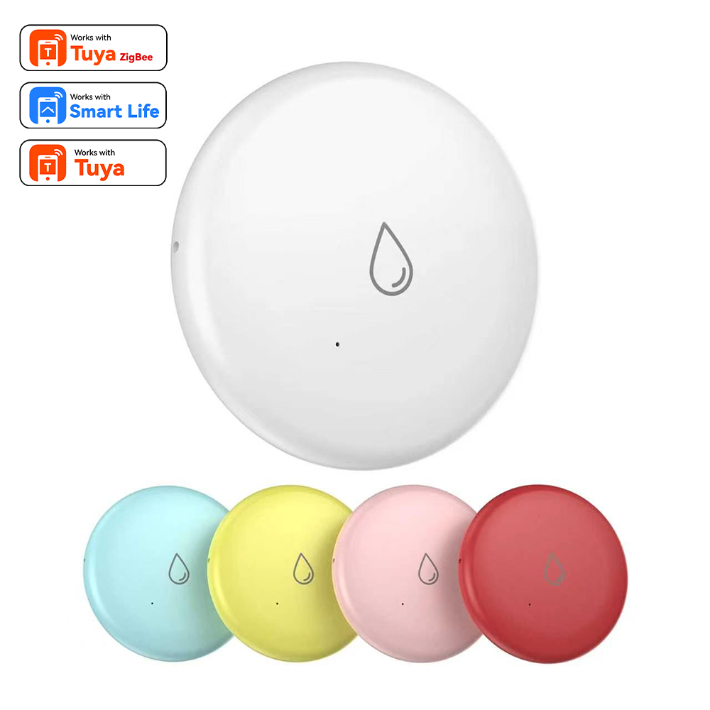 Tuya Zigbee Leakage Sensor LED - đánh giá và giá Water Alarm Sensor
