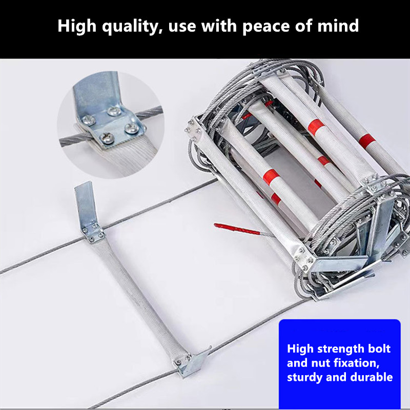 5M Soft Rope Ladder With Wire  - đánh giá và giá Fire Escape Ladder