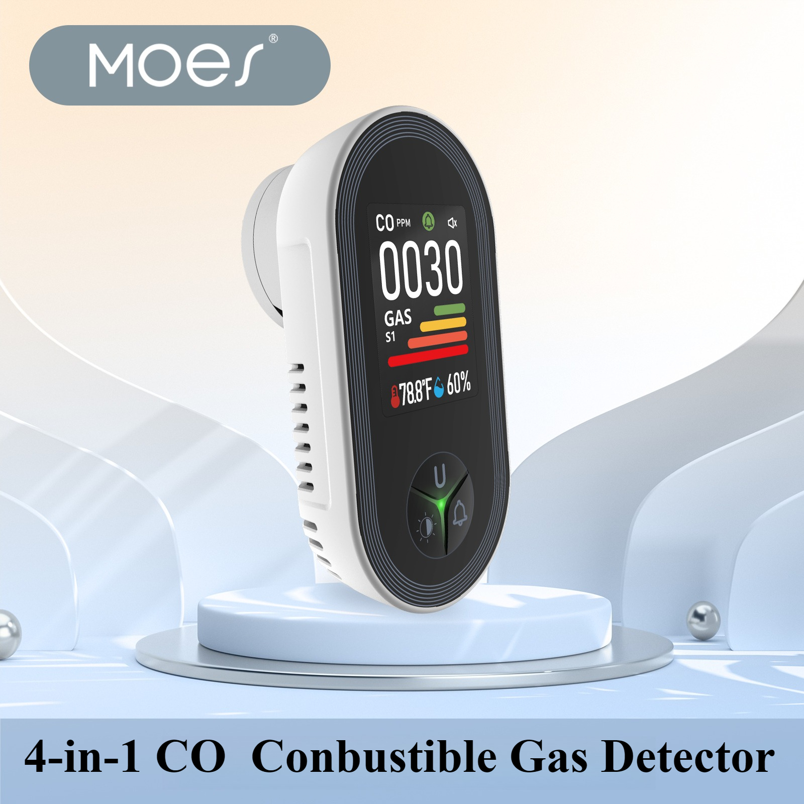 MOES 4-in-1 Plug-in Gas Detect - đánh giá và giá Co Detector Plug