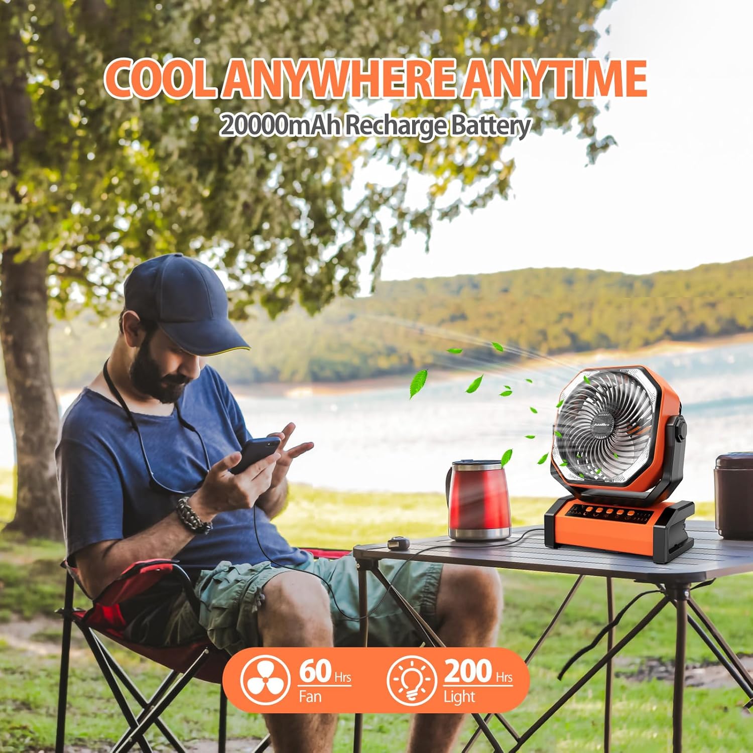 20000mAh Rechargeable Camping  - đánh giá và giá Power Outage Light