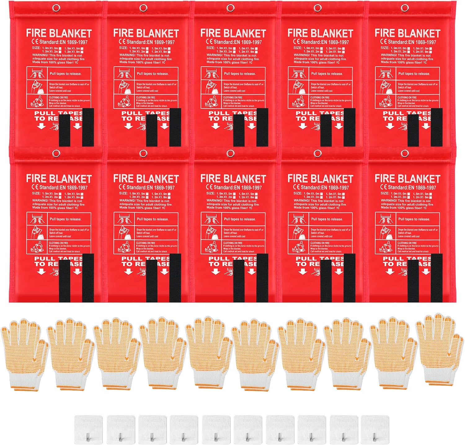 30 Pcs Fire Blankets 40x40 Inc - đánh giá và giá Fire Blanket Kitchen