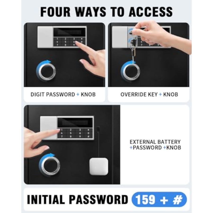 8.4 CuFt Heavy Duty Home Safe  - đánh giá và giá Lockbox Key Secure