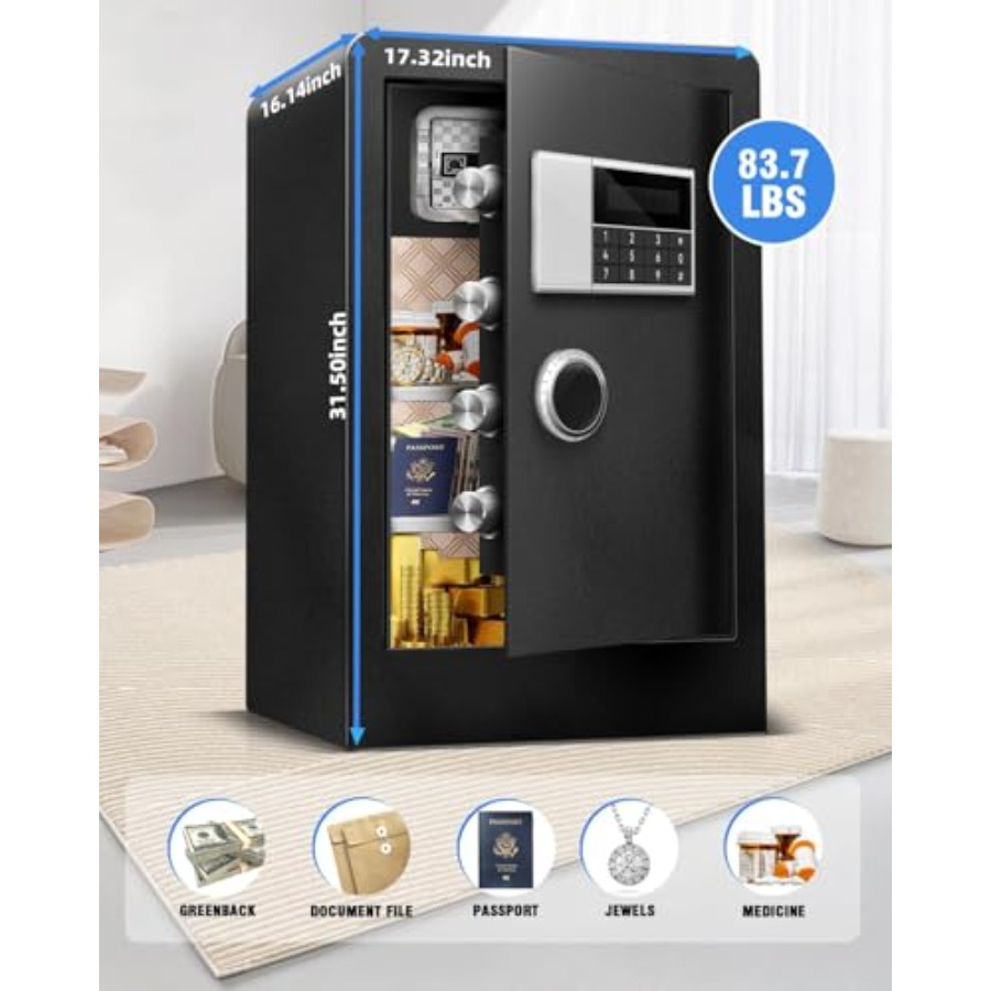 8.4 CuFt Heavy Duty Home Safe  - đánh giá và giá Lockbox Key Secure