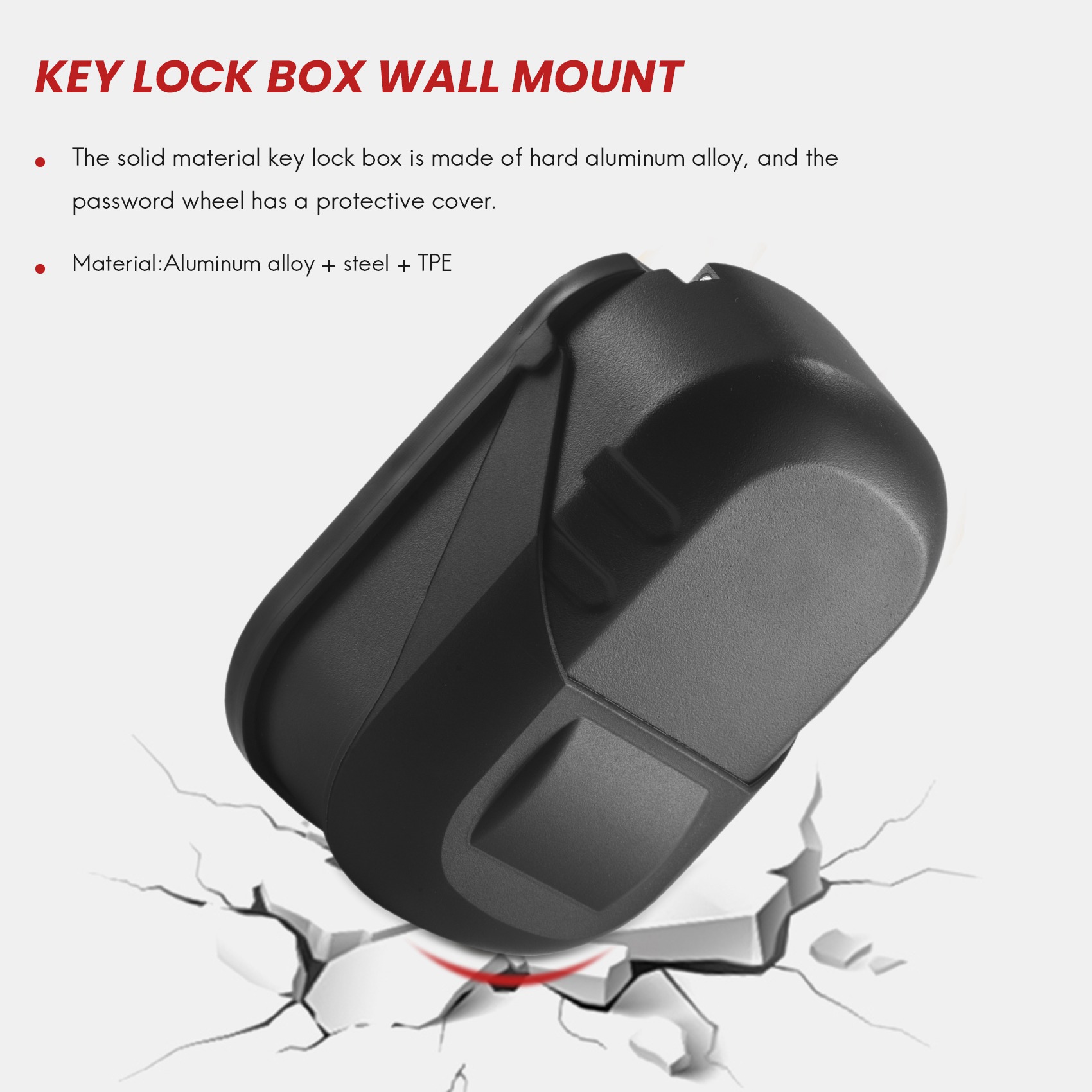 A25P Key Lock Box Wall Mount 4 - đánh giá và giá Lockbox Key Secure
