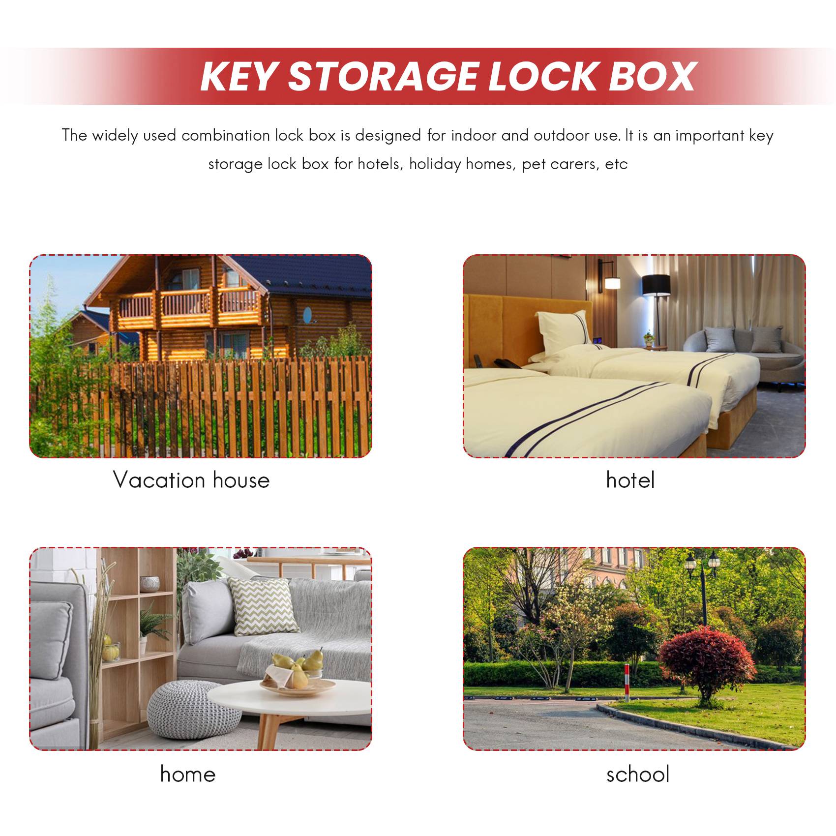 A25P Key Lock Box Wall Mount 4 - đánh giá và giá Lockbox Key Secure