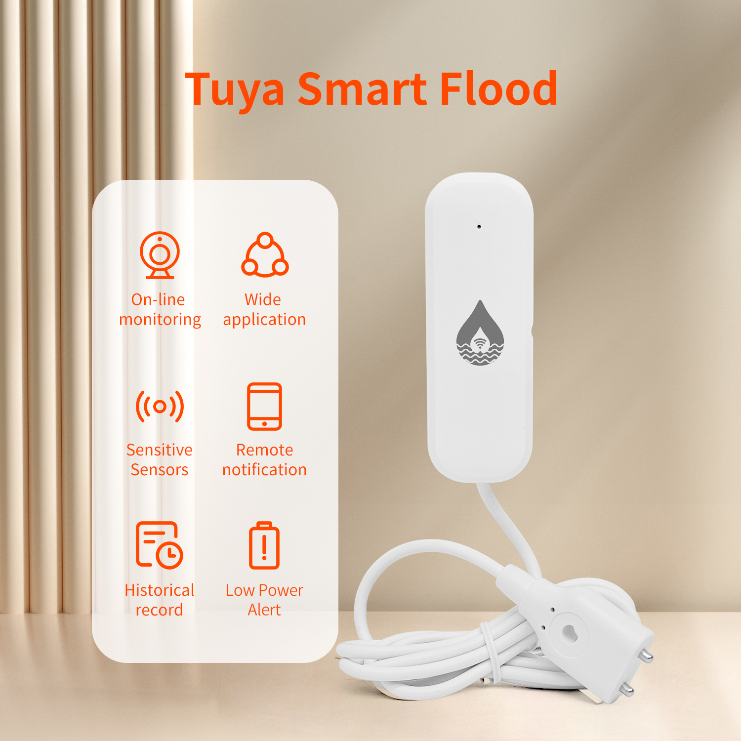 YFK Tuya WiFi Water Leakage Se - đánh giá và giá Water Alarm Sensor