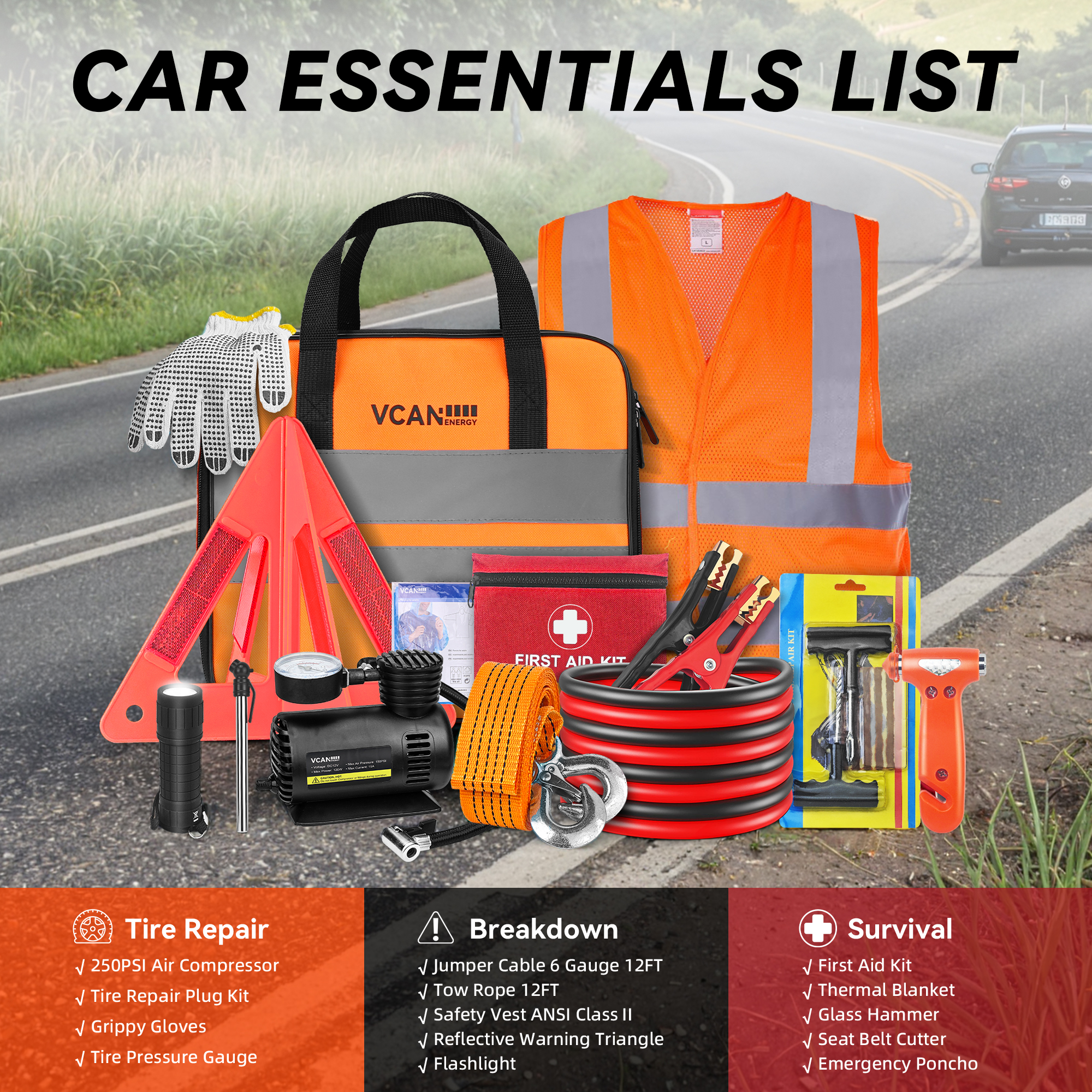 Emergency Safety Kit Bag with  - đánh giá và giá First Aid Bag Kit