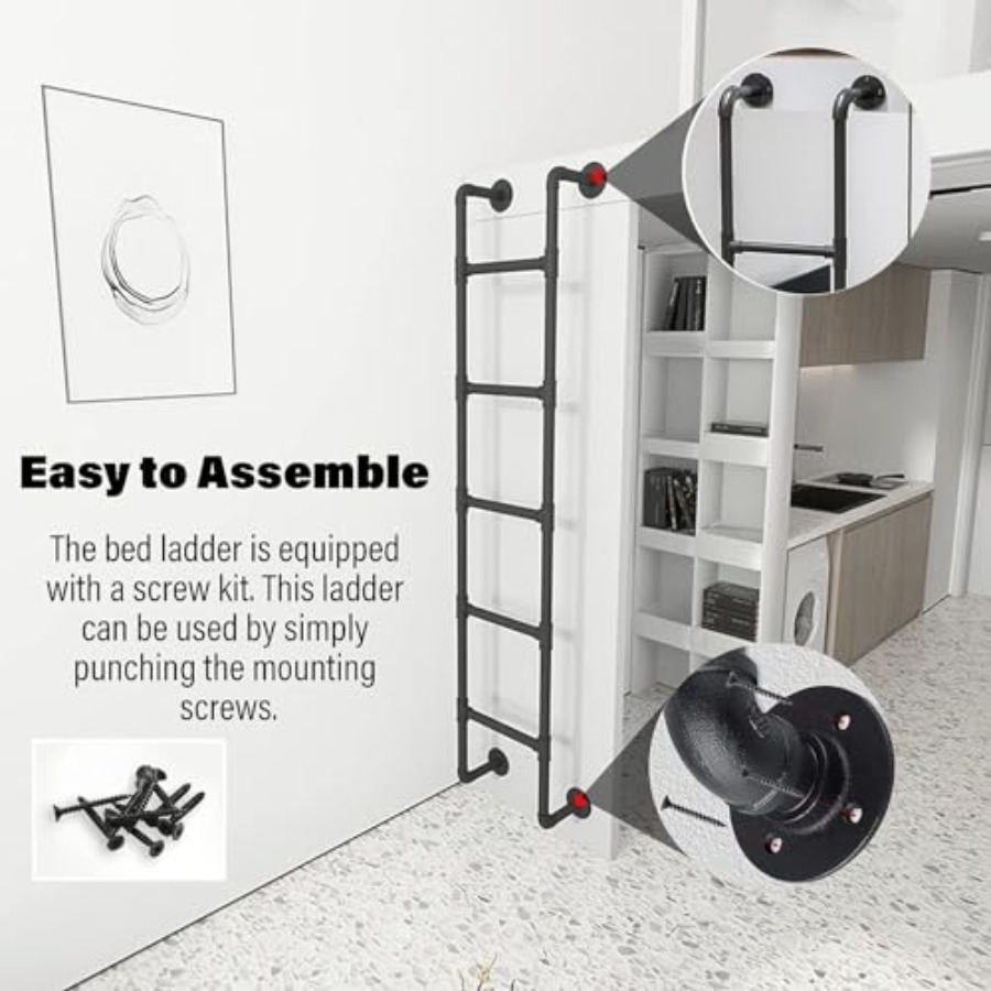 Wall Mounted Metal Step Ladder - đánh giá và giá Fire Escape Ladder