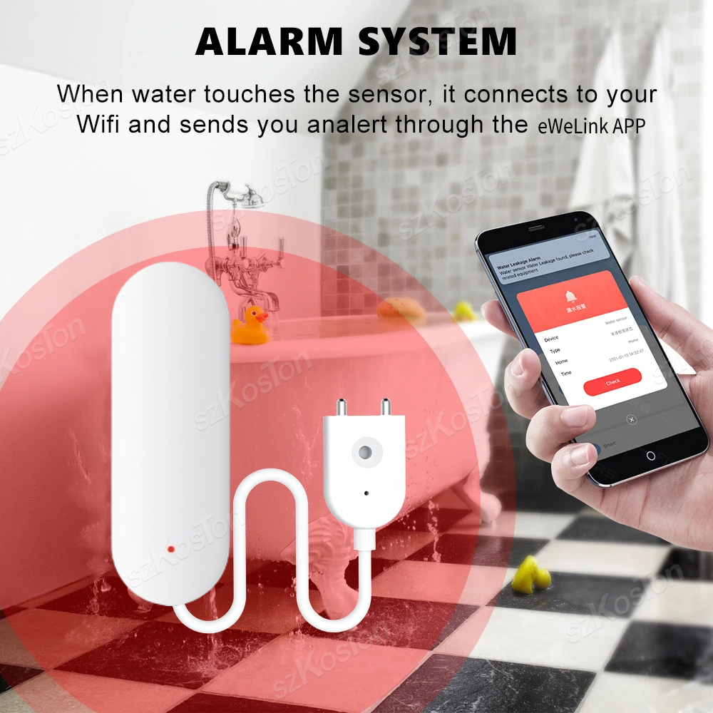 ZigBee 3.0 Water Leakage Senso - đánh giá và giá Water Alarm Sensor