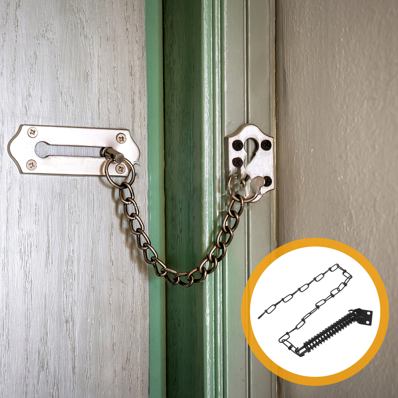 1Set Anti-Theft Door Chain Iro - đánh giá và giá Security Chain Door