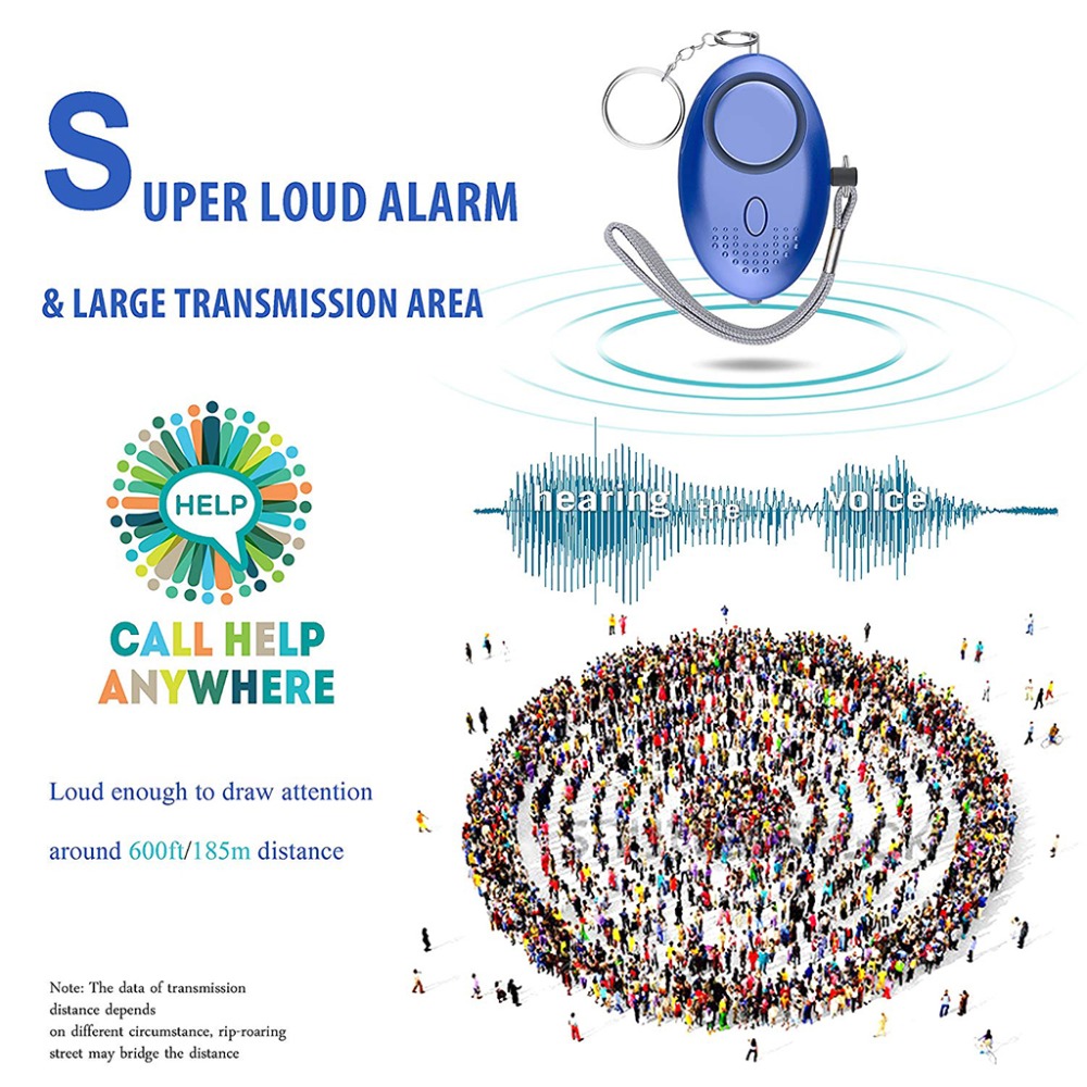 130dB Self Defense Alarm Anti- - đánh giá và giá Personal Alarm Keychain