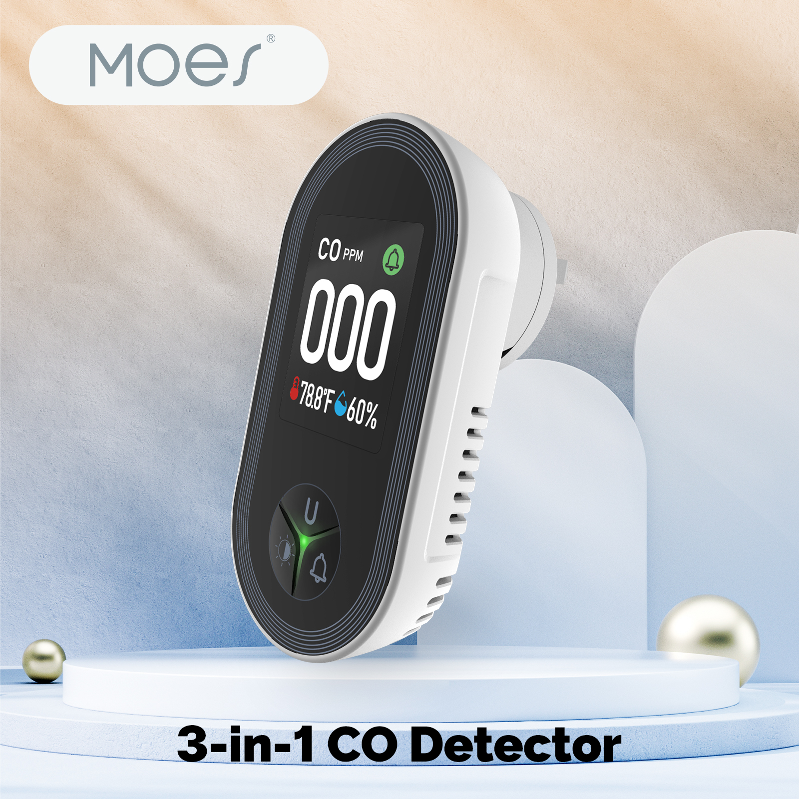 MOES 3in1 Carbon Monoxide Dete - đánh giá và giá Co Detector Plug