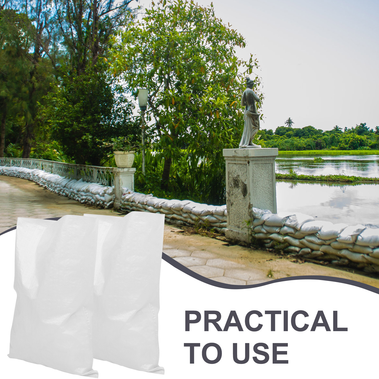 5Pcs Waterproof Woven Sandbags - đánh giá và giá Flood Barrier Bag
