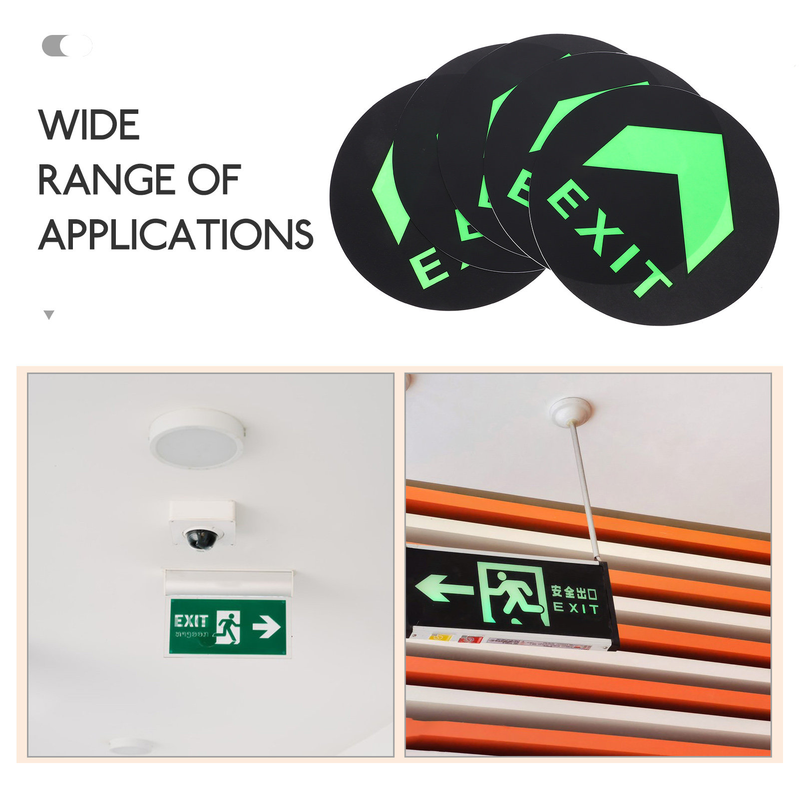 5Pcs Glow in Dark Exit Sign St - đánh giá và giá Emergency Exit Sign