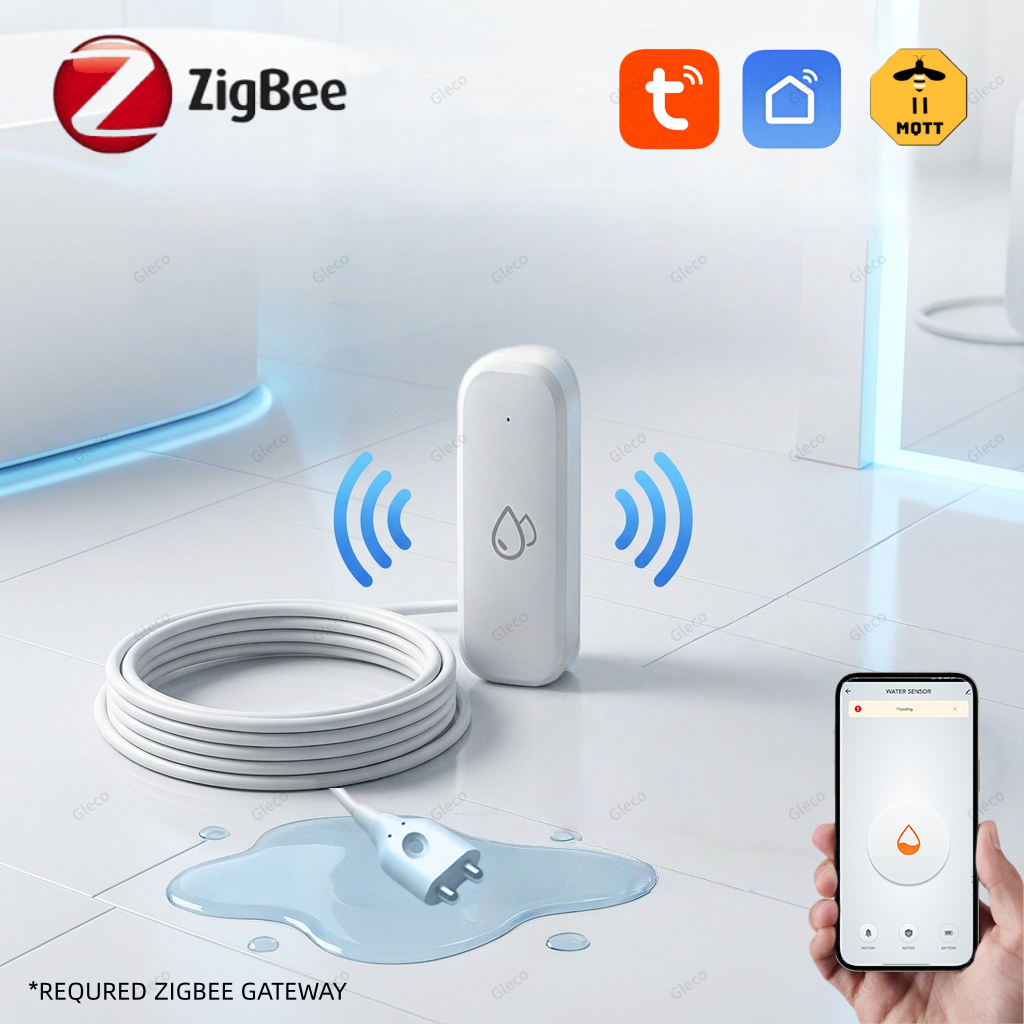 Tuya Zigbee Water Leak Sensor  - đánh giá và giá Water Alarm Sensor