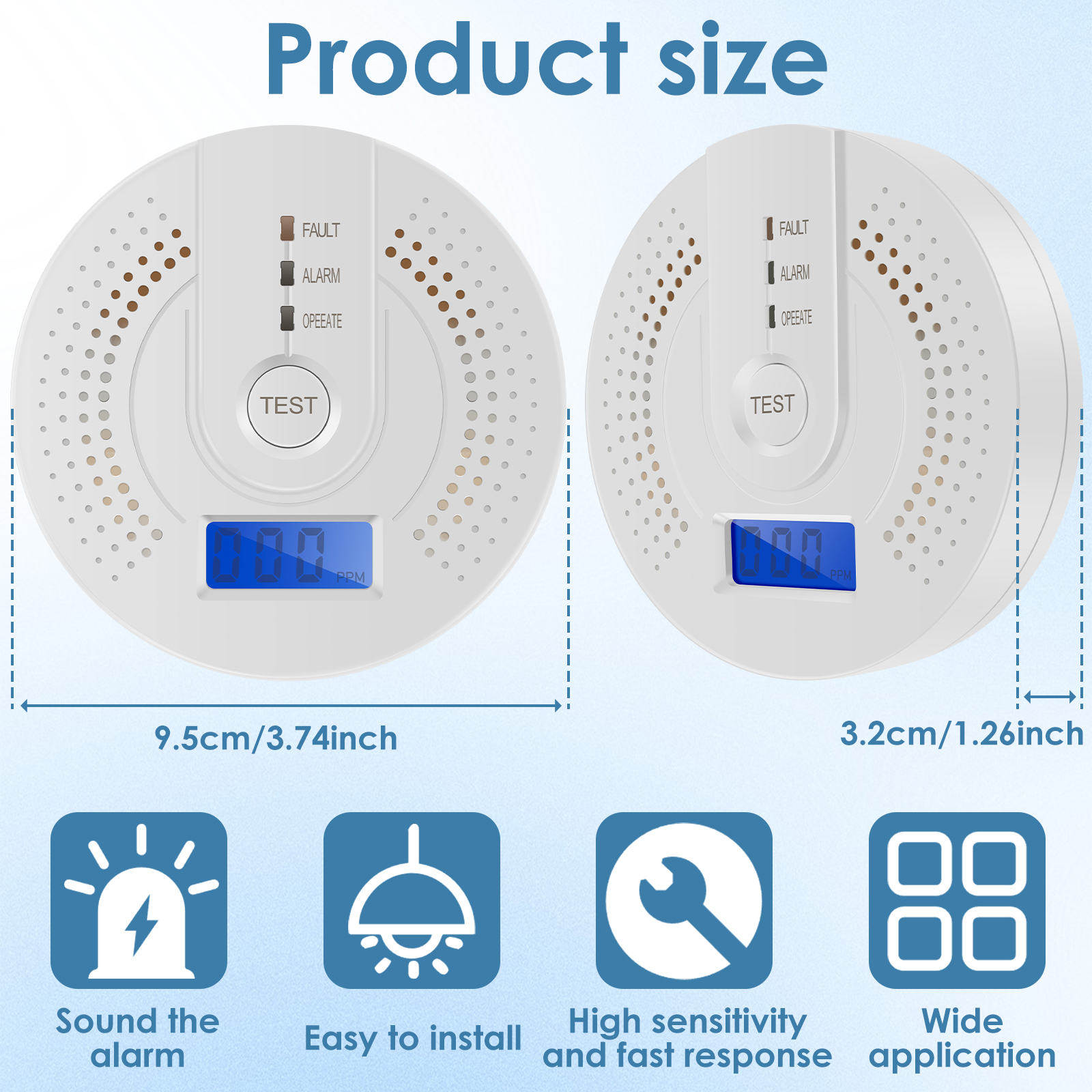 Independent CO Alarm Sensor Ca - đánh giá và giá Smoke Detector Interconnected