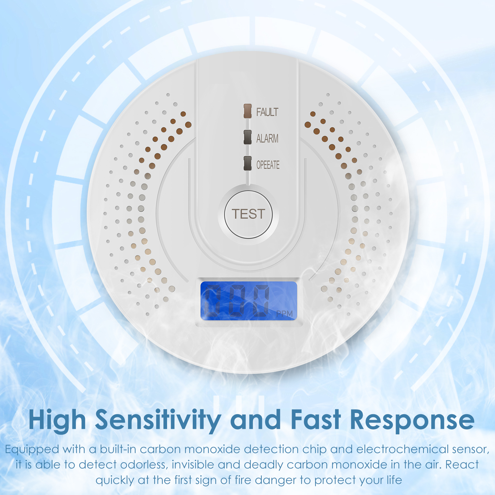 Independent CO Alarm Sensor Ca - đánh giá và giá Smoke Detector Interconnected